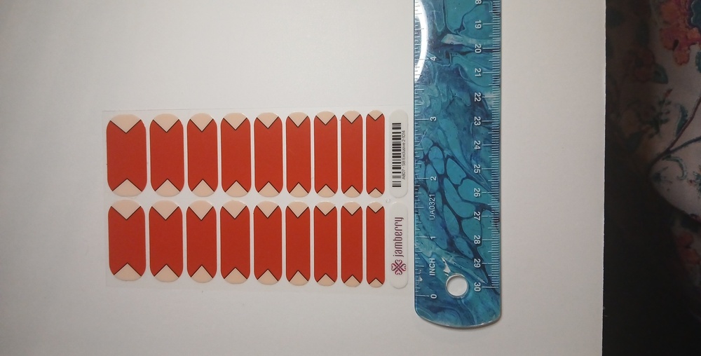 Jamberry Bold Red Print Nail Wraps